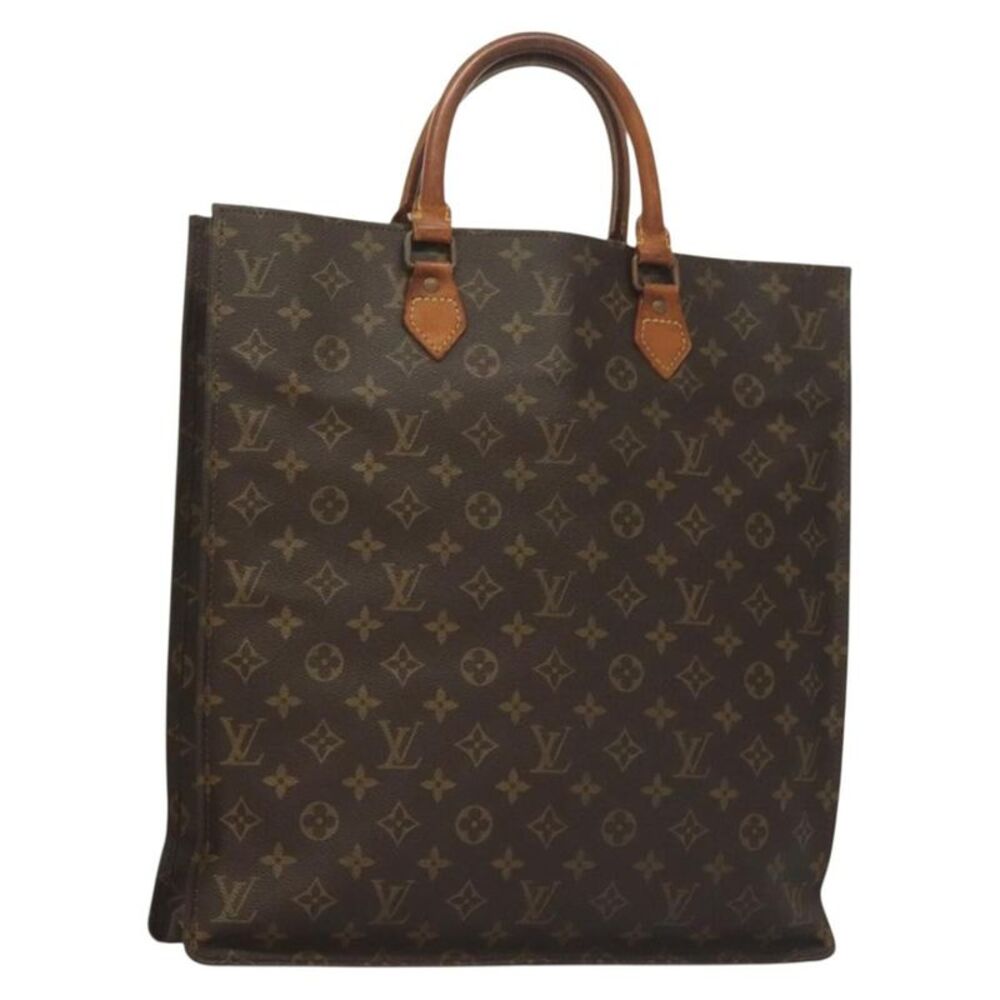 Louis Vuitton Vintage Sac Plat Monogram Canvas Brown Canvas Handbag